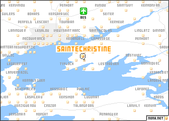 map of Sainte-Christine