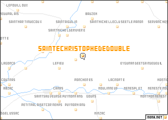 map of Sainte-Christophe-de-Double