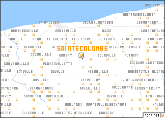 map of Sainte-Colombe