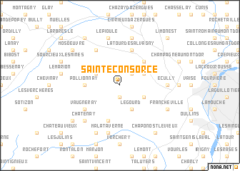 map of Sainte-Consorce