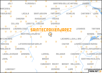 map of Sainte-Croix-en-Jarez