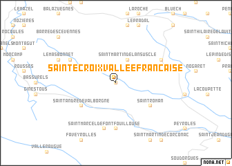 map of Sainte-Croix-Vallée-Française