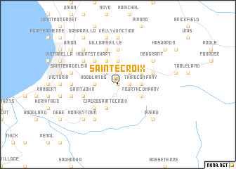 map of Sainte Croix