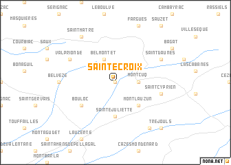 map of Sainte-Croix