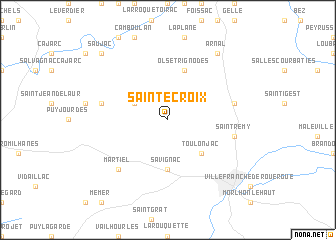 map of Sainte-Croix