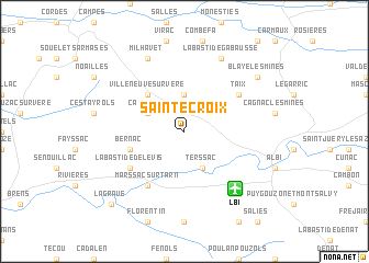 map of Sainte-Croix