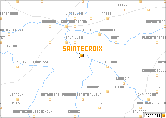 map of Sainte-Croix