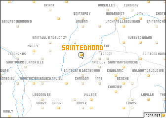 map of Saint-Edmond