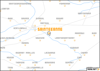 map of Sainte-Éanne