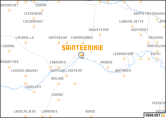 map of Sainte-Énimie