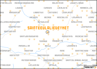 map of Sainte-Eulalie-dʼEymet