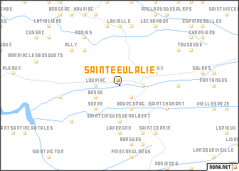 map of Sainte-Eulalie