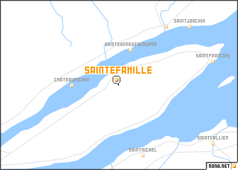 map of Sainte-Famille