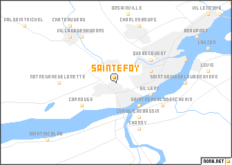 map of Sainte-Foy
