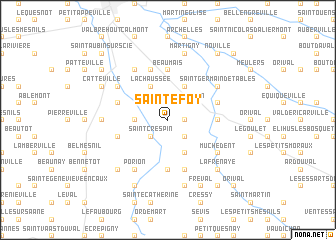 map of Sainte-Foy