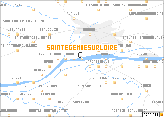 map of Sainte-Gemme-sur-Loire