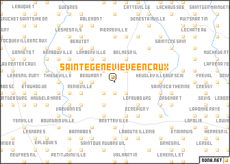 map of Sainte-Geneviève-en-Caux