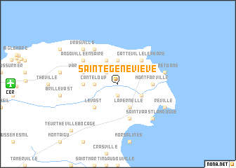 map of Sainte-Geneviève