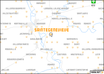 map of Sainte-Geneviève