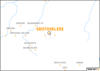 map of Sainte-Hélène
