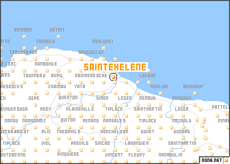 map of Sainte-Hélène