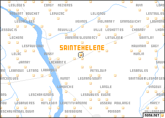 map of Sainte-Hélène