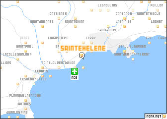 map of Sainte-Hélène