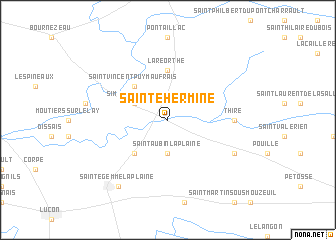 map of Sainte-Hermine