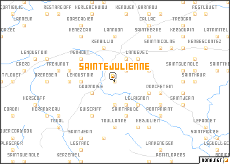 map of Sainte-Julienne
