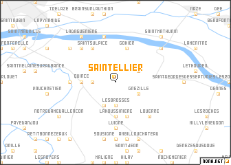 map of Saint-Ellier