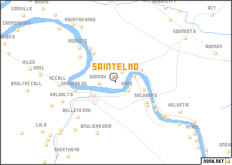 map of Saint Elmo