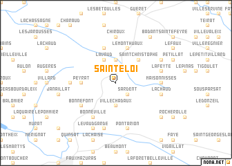 map of Saint-Éloi