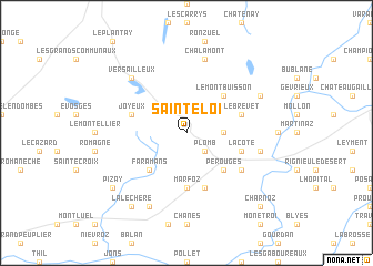 map of Saint-Éloi