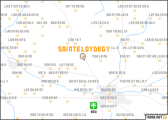 map of Saint-Éloy-de-Gy