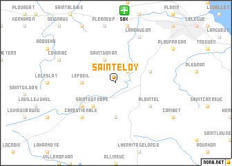 map of Saint-Éloy