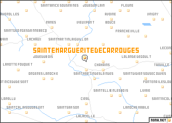 map of Sainte-Marguerite-de-Carrouges