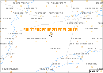 map of Sainte-Marguerite-de-lʼAutel