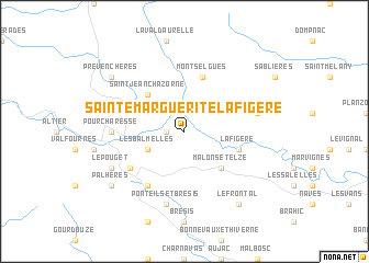 map of Sainte-Marguerite-Lafigère