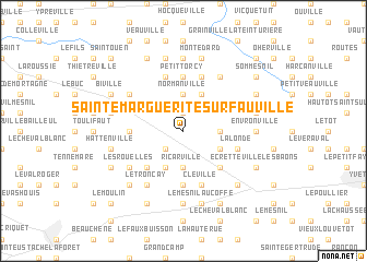 map of Sainte-Marguerite-sur-Fauville