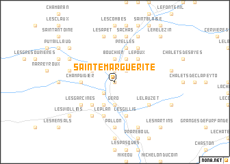 map of Sainte-Marguerite