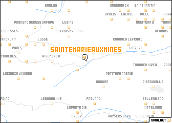 map of Sainte-Marie-aux-Mines