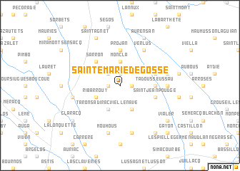 map of Sainte-Marie-de-Gosse