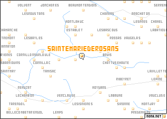 map of Sainte-Marie-de-Rosans