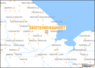 map of Sainte-Marie-du-Mont