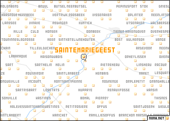 map of Sainte-Marie-Geest