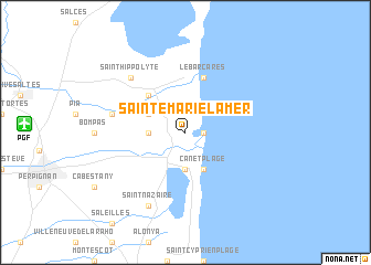 map of Sainte-Marie-la-Mer