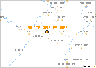 map of Sainte-Marie-les-Mines