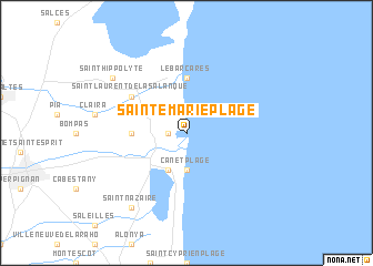 map of Sainte-Marie-Plage