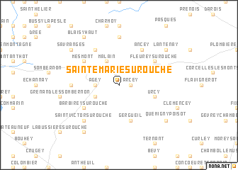 map of Sainte-Marie-sur-Ouche