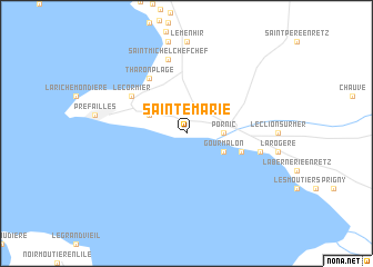 map of Sainte-Marie